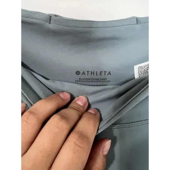 NEW Athleta Elation Ultra High Flare Pant in Coastline Blue #981683 Size 1X - Picture 5 of 9